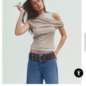 ZARA OFF THE SHOULDER TOP